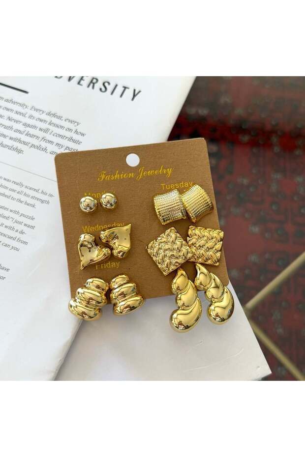 Set of 6 Earrings