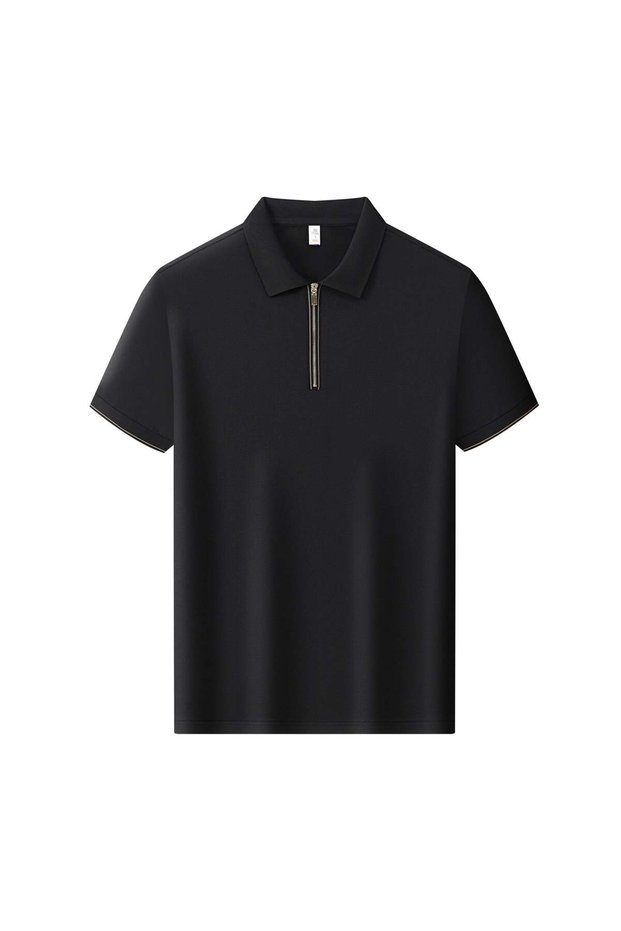 Arw98306 Seri̇ntutan--High Quality Men's Polo Neck Tshirt with Zipper