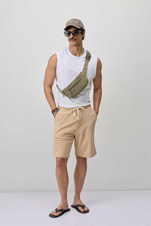 Lace-Up Loose Fit Shorts