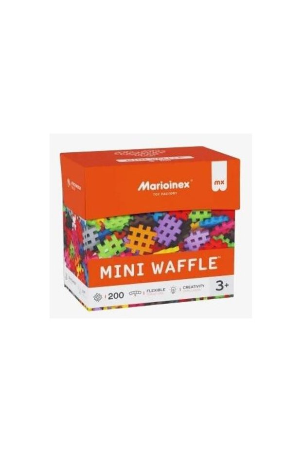 Set constructie Mini Waffle 200 piese multicolor 3+