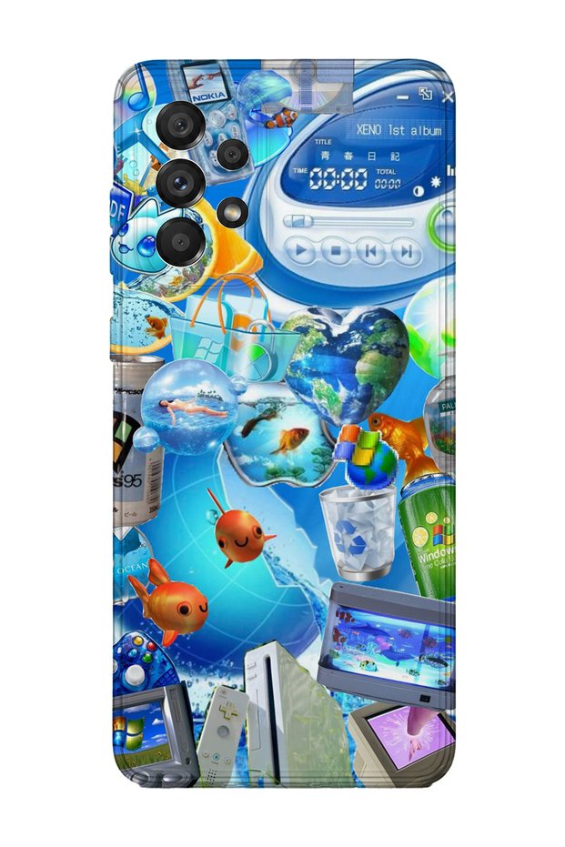 Samsung Galaxy A73 Compatible Printed Transparent Phone Case | Collection: Aeroglass Mirage