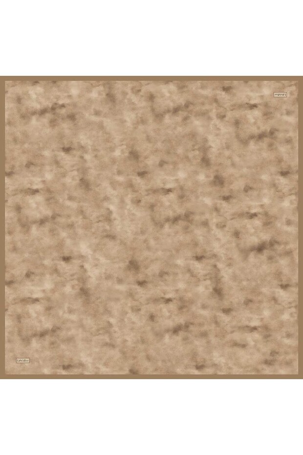 Milk Coffee Vintage Pattern Twill Silk Scarf