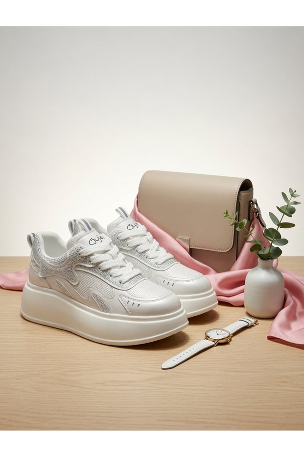 Women's Thick Sole Stone Sneakers