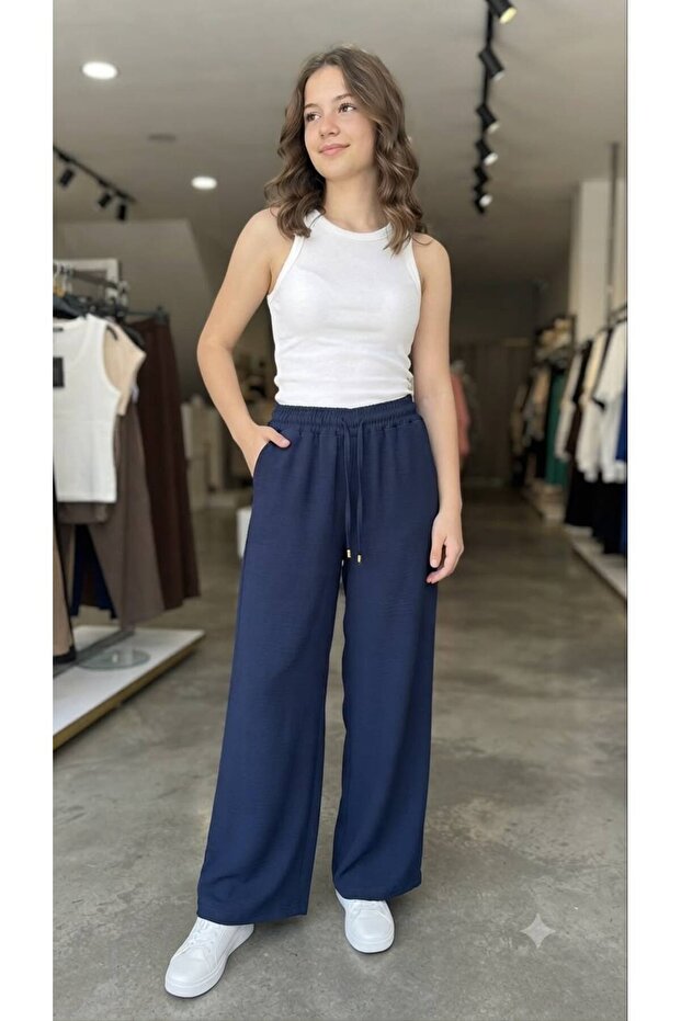 Bol Paça Pants with Elastic Waist