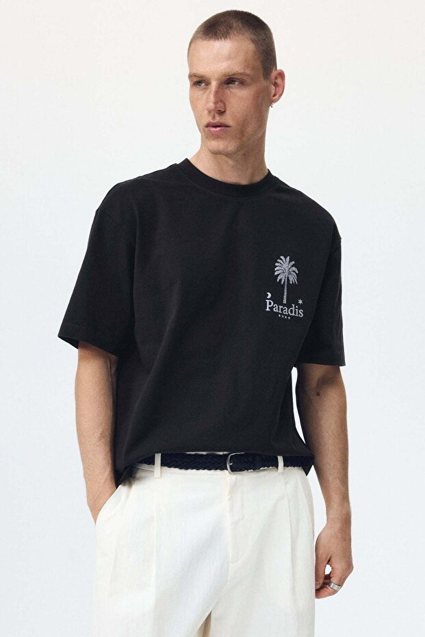 Relaxed Fit Printed cotton T-shirt