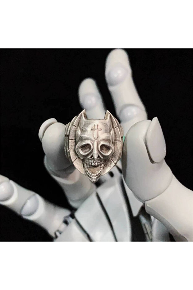 Adjustable A Anime JOJO Diamond is Unbreakable Killer Queen Cosplay Ring Opening Adjustable Skeleton
