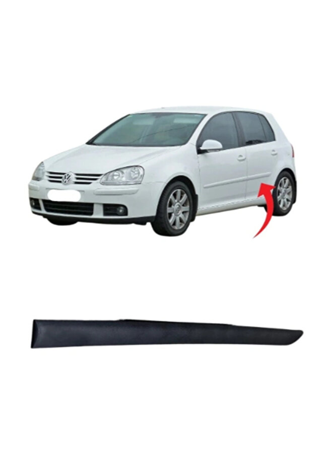 غطاء باب خلفي أيسر لسيارة فولكس فاجن جولف 5 2005-2009، لون أسود ساتان، رقم القطعة 1K4853753B