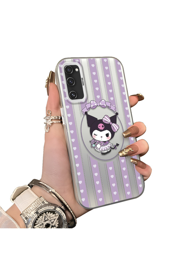 Samsung Galaxy S20 Fe Compatible Silicone Edge Hard Back Case Couple Phone Case Cartoon Pattern