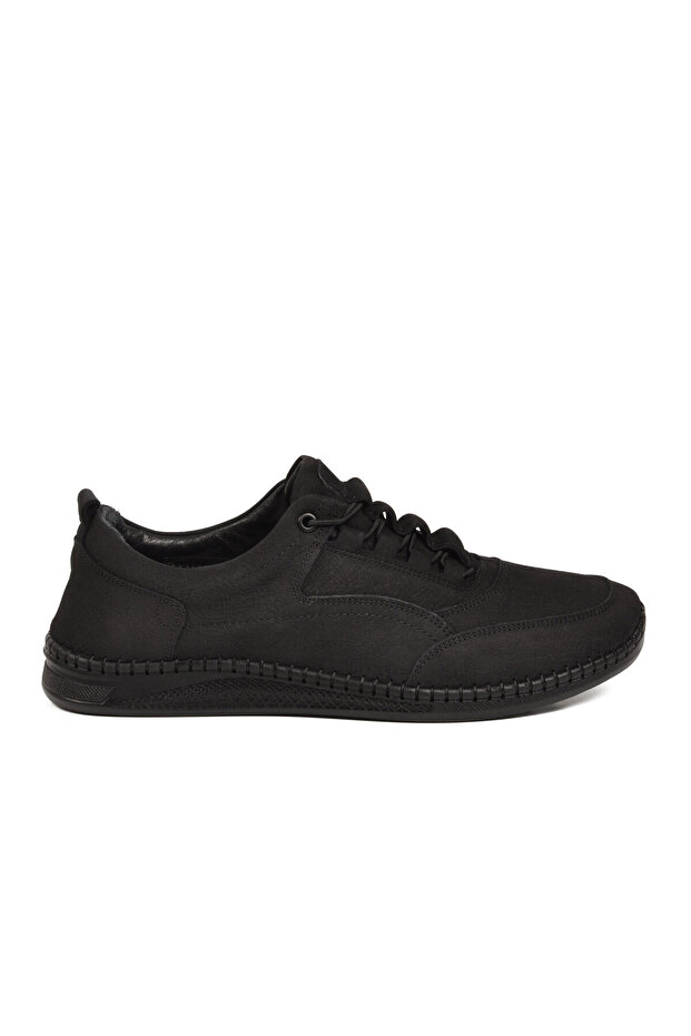 Black Genuine Leather Men's Casual Shoes 2101 m