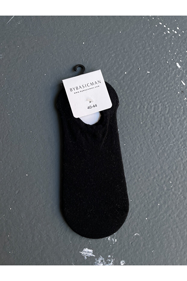 Black Basic No-Show Socks - 1