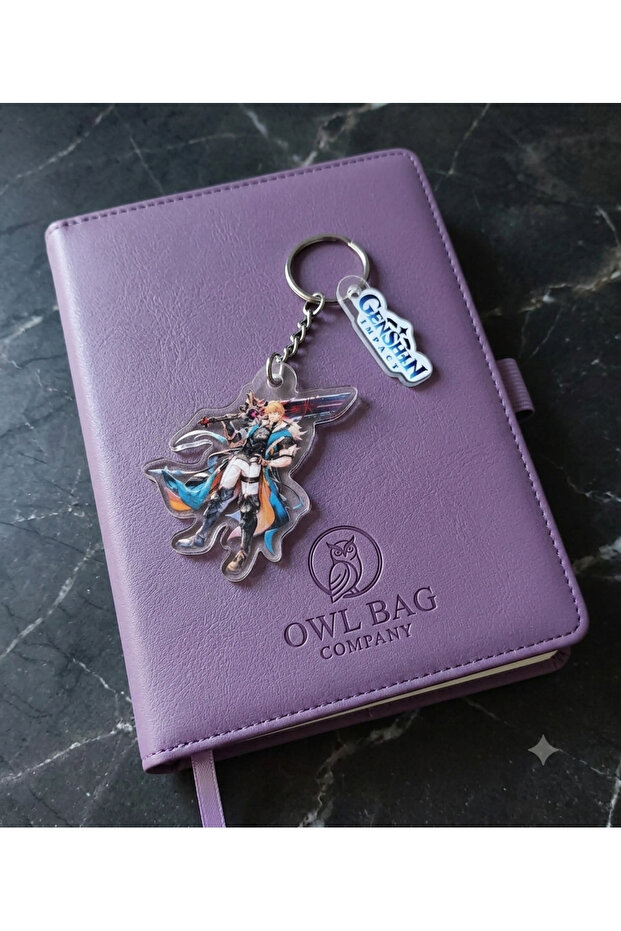 Owl Bag Genshin Impact Series Character Patterned Acrylic Keychain Bag Ornament