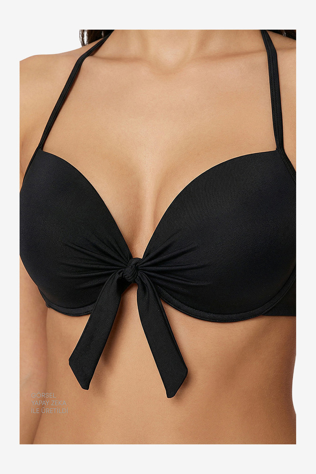 Women Cup Black Bikini Top - 4