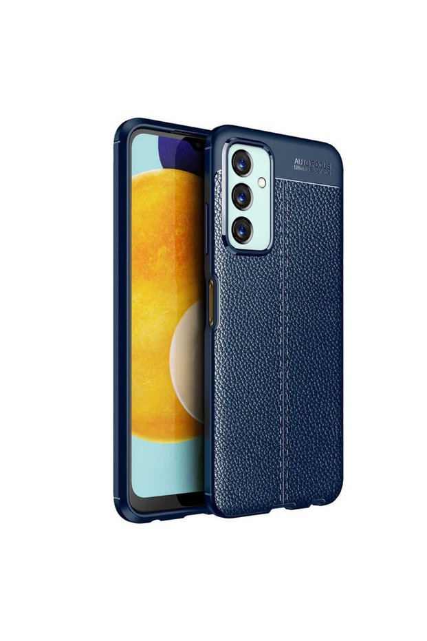 Galaxy M23 Case Leather Look Silicone with Camera Protection Ultimate Protection Brsa