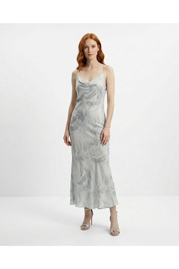 Satin midi dress