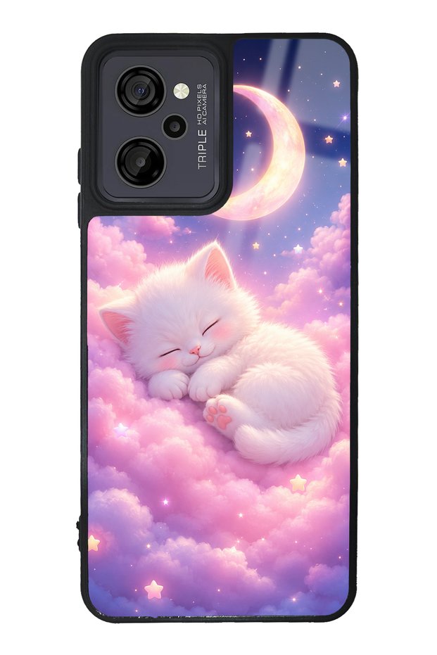 حافظة هاتف لامعة بتصميم كاسبر M40 Moonlit Dream Kitten