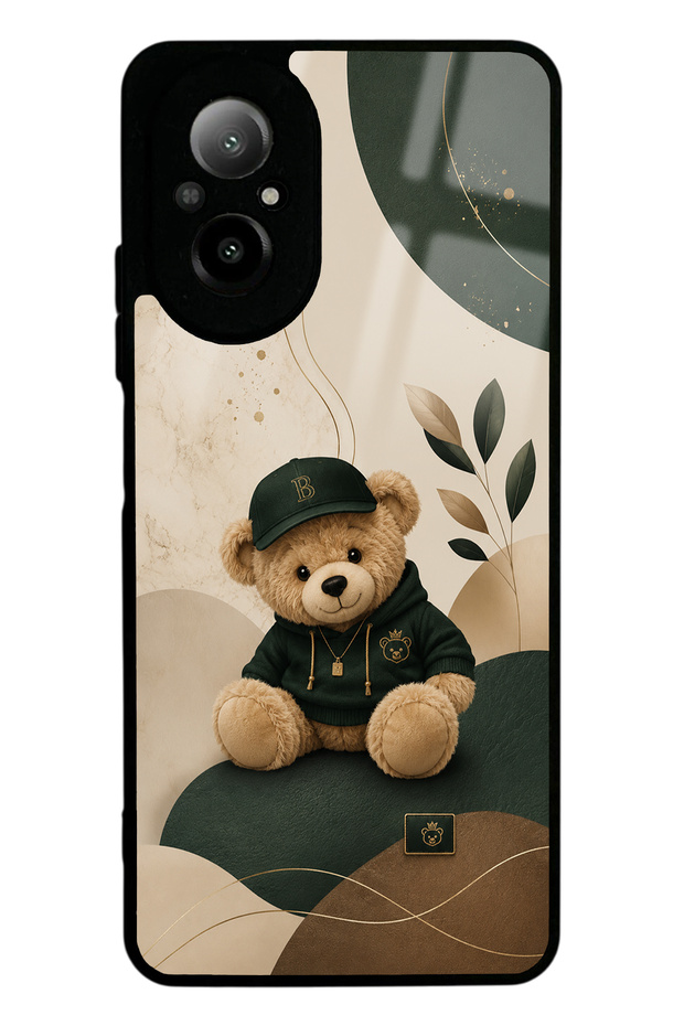 Realme 12 Lite Forest Teddy Design Glossy Phone Case