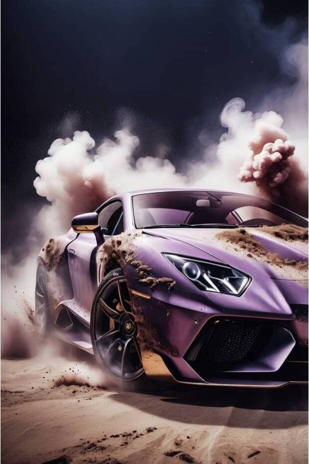 لوحة جدارية TH CAR - 100cm * 66cm