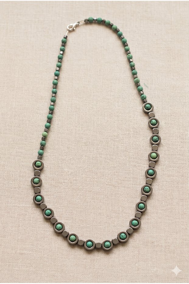 Handmade Hematite Natural Stone Special Design Necklace