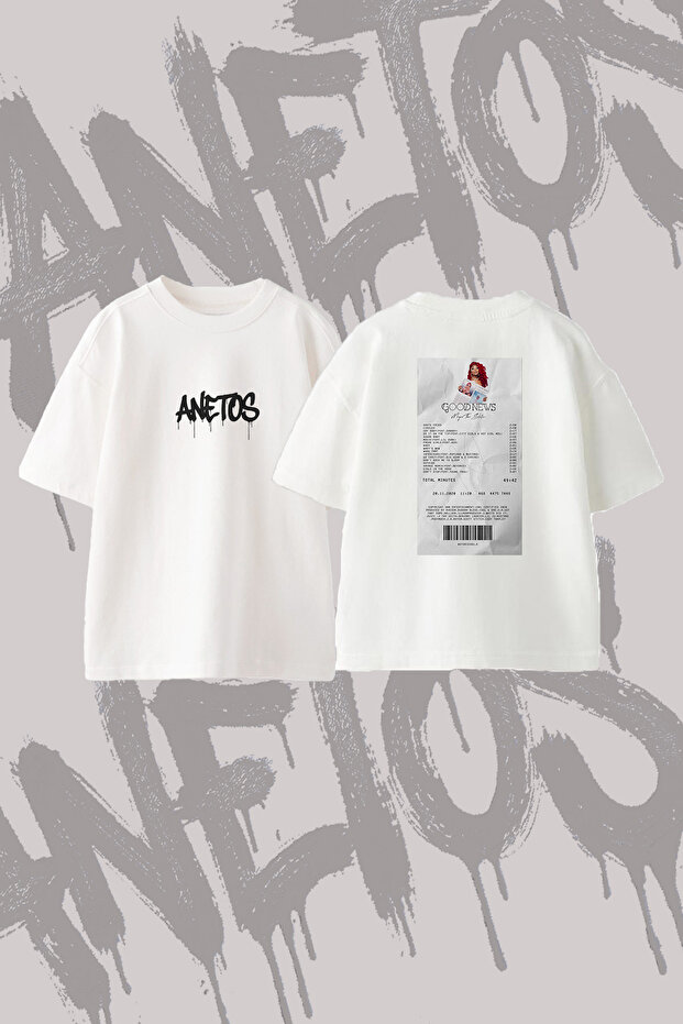 Megan Thee Stallion_1 Design Back Printed Cotton White Oversize T-Shirt