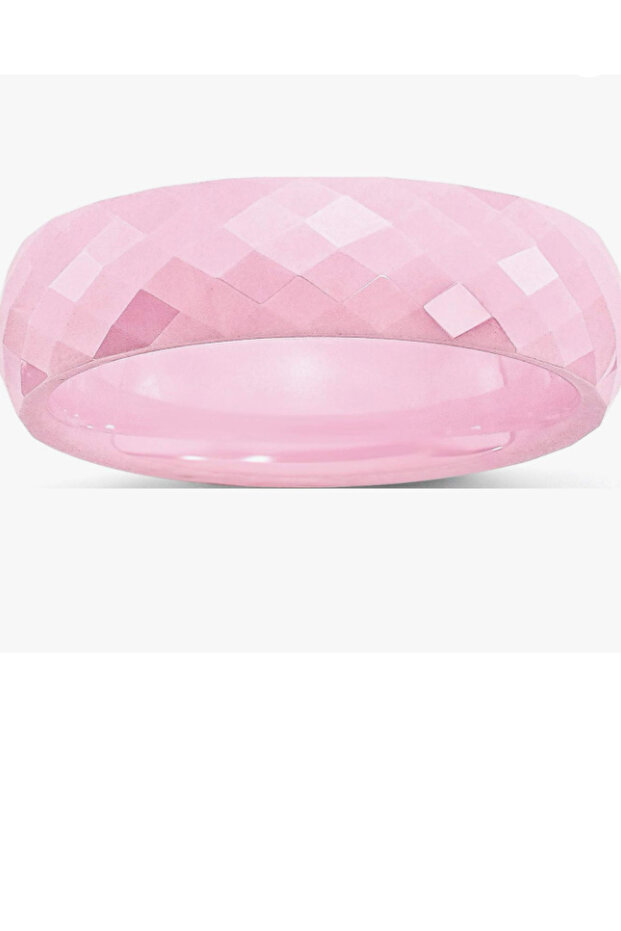 Keski Ceramic Faceted 6mm Polished Band Ring