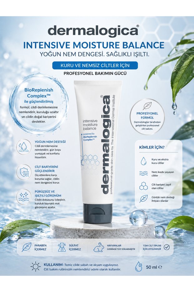 Nourishing, Repairing and Intensive Moisturizing Intensive Moisture Face Cream for Dry Skin 50 ml