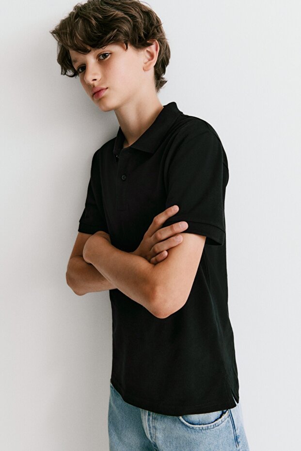 Pamuklu Pike Polo Tişört