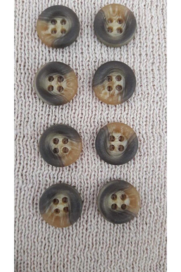 Polyester Button 15 mm 8 Pieces