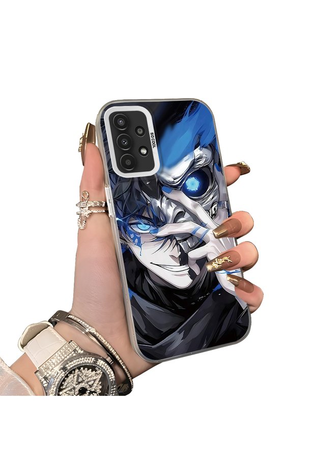 Samsung Galaxy A13 4g Compatible Silicone Edge Hard Back Case Couple Phone Case Anime Patterned