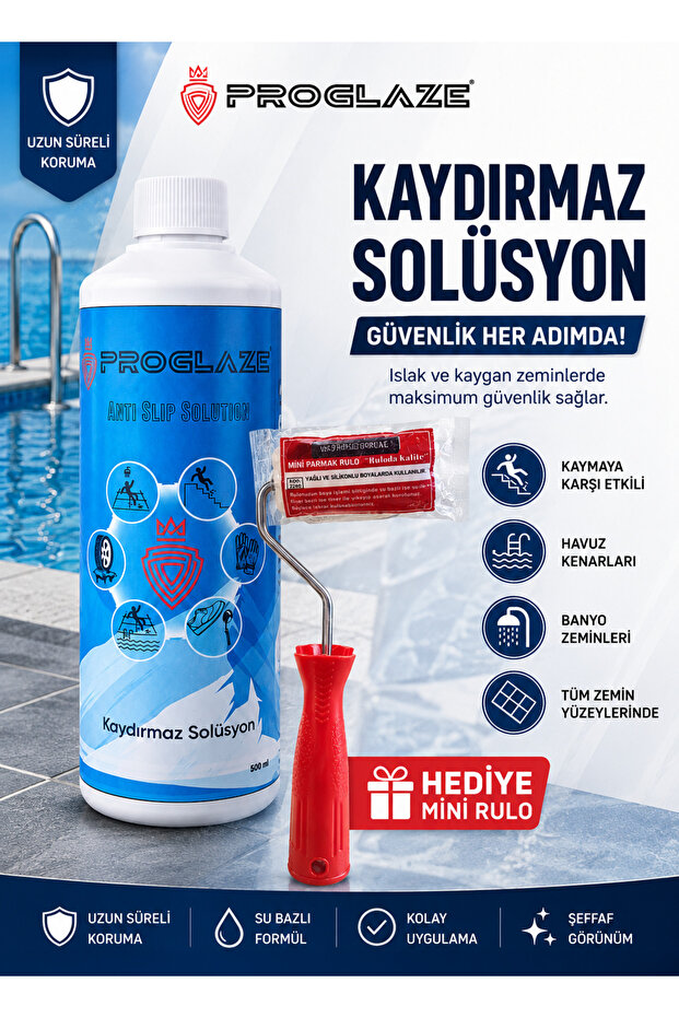 Proglaze Kaydırmaz Solüsyon 500ml + Rulo hediye