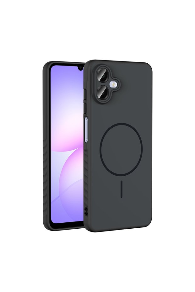 Galaxy A07 Case with Camera Lens Protection, Magsafe Compatible Silicone Senk