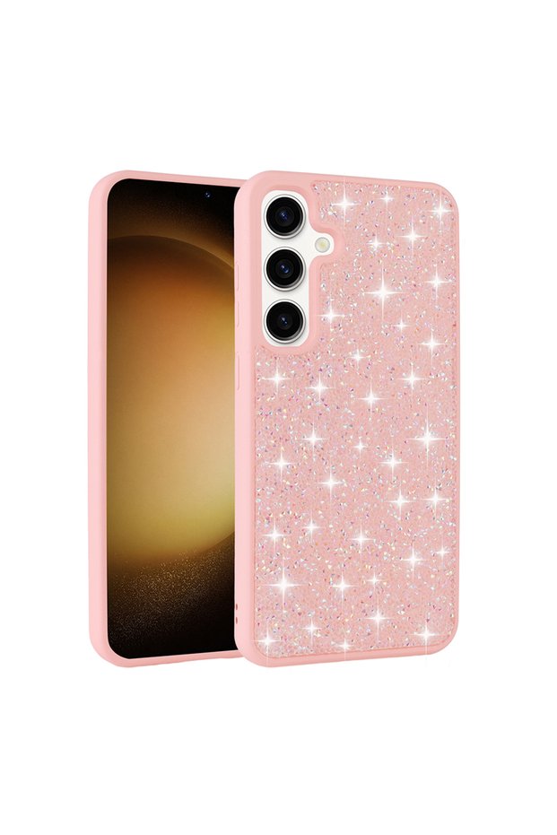 Galaxy A55 Case with Glitter Diamonds and Raised Camera Silicone Brsa
