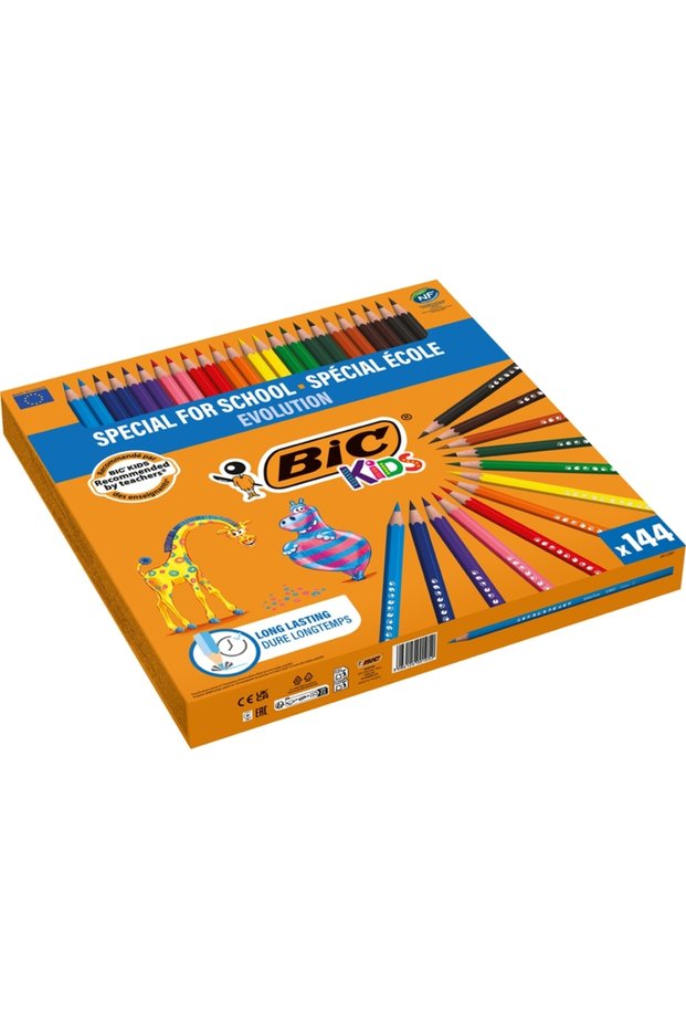 Creioane colorate Evolution, 144 buc/set