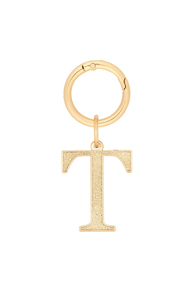 Women's Charm Alphabet Name T (Gold)