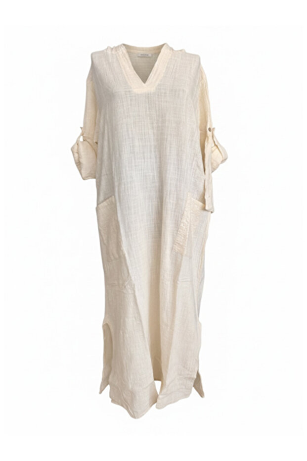 Italian Pul Cotton Dress with Sequences