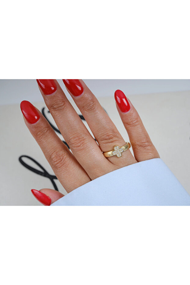 Yzk565 Lucky Lady Zircon Stone Adjustable Ring