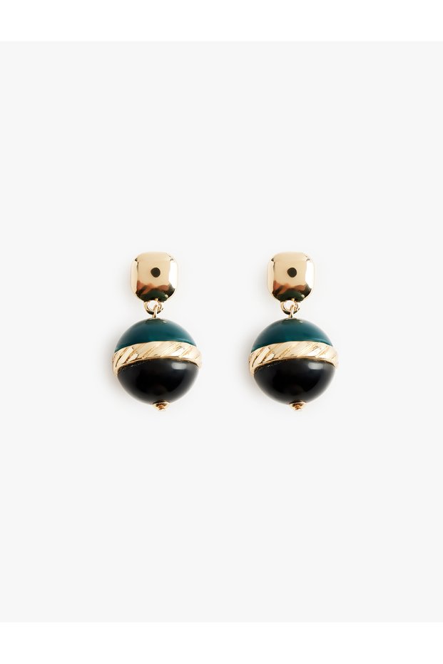 Multicolored Steel Mixed Dangle Globe Earrings - X Melis Ağazat