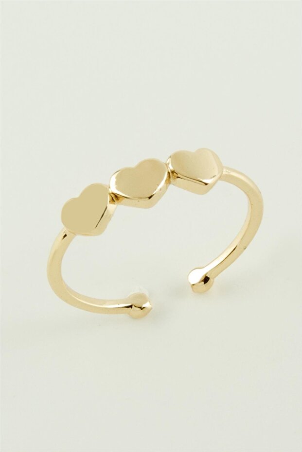 Ilkestor Mixed Luxury Steel Joint Ring (135622) 1 Piece-Yellow