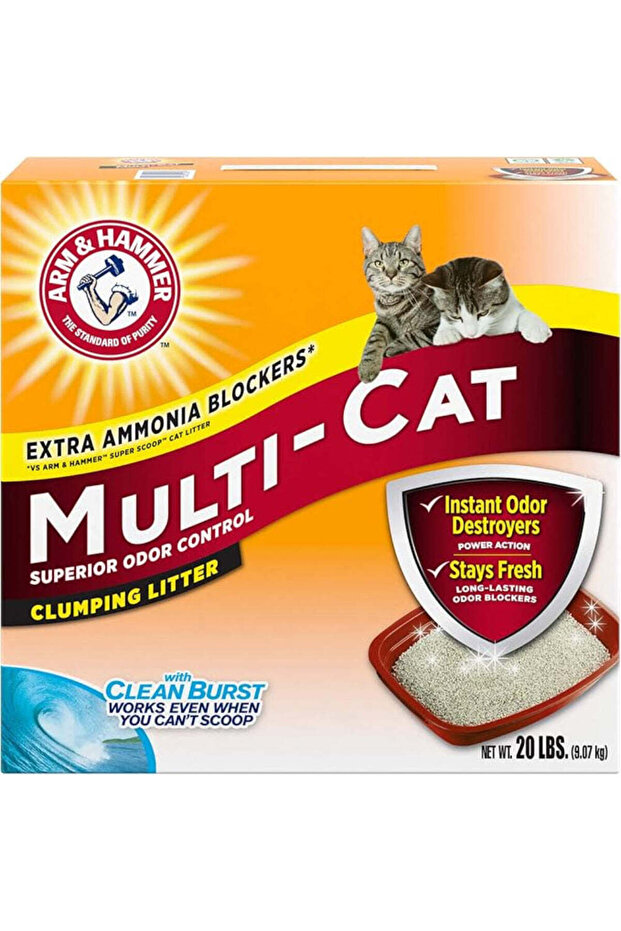 Multi-Cat Hard Clumping Cat Litter 9.07Kg