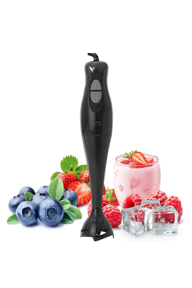 2-Speed Immersion Hand Blender, Fast Smooth Stick Mixer for Soup, Sauce, Baby Food & Fruit Smoothies