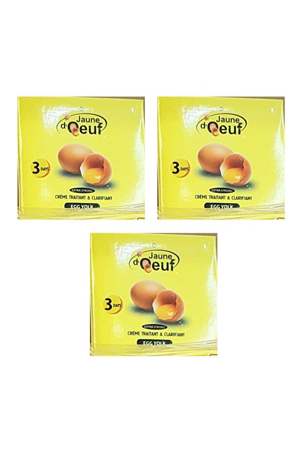 EGG YOLK TREATMENT & CLARIFYING FACE LIGHTENING CREAM - Pack of 3