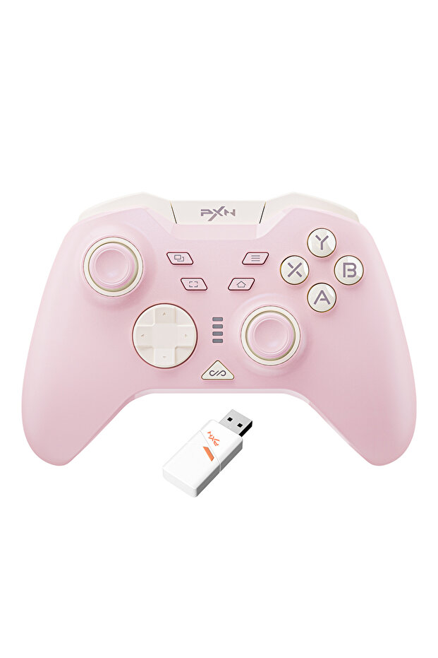 وحدة تحكم ألعاب PXN-P5-Pink باللون الوردي، وحدة تحكم PXN P5 الأصلية تدعم نينتندو سويتش، iOS، أندرويد، والكمبيوتر