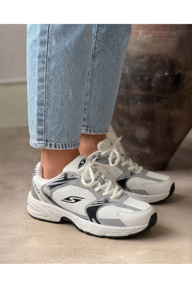 Women's Knitwear Pattern 4 cm Sole Orthopedic Walking Sports Shoes