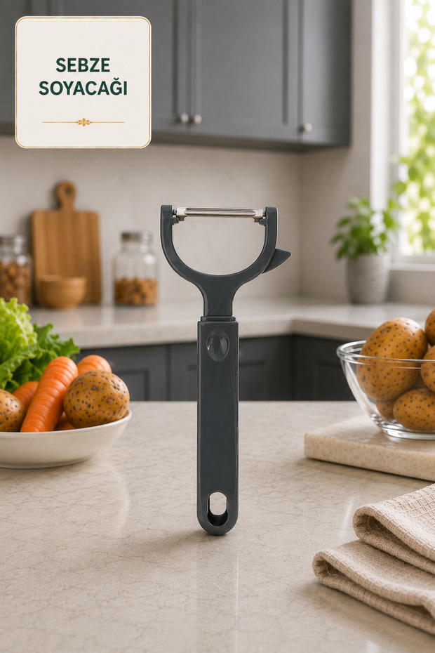 Slim Vegetable Peeler with Stainless Steel Blade, Clear Protective Cover, Ergonomic Plastic Fruit and Vegetable Peeler with Rot Removal Tip, Potato Carrot Cucumber Peeler