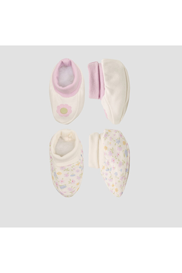 Pack of 2 Mittens with Floral Print