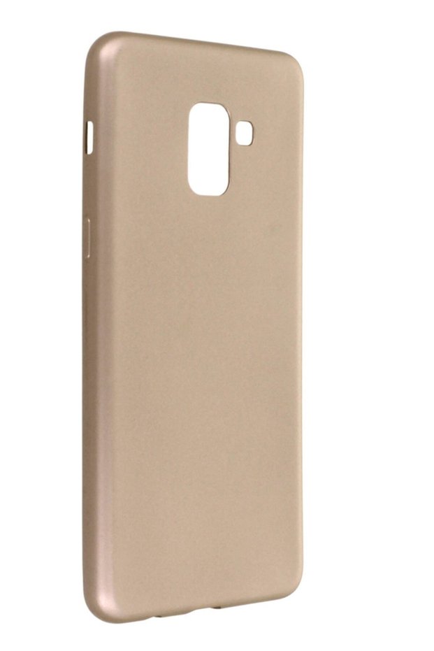 Compatible Case for Samsung Galaxy A8 Plus 2018 Yumauask Colorful Flexible Premium Rubber Silicone - Gold