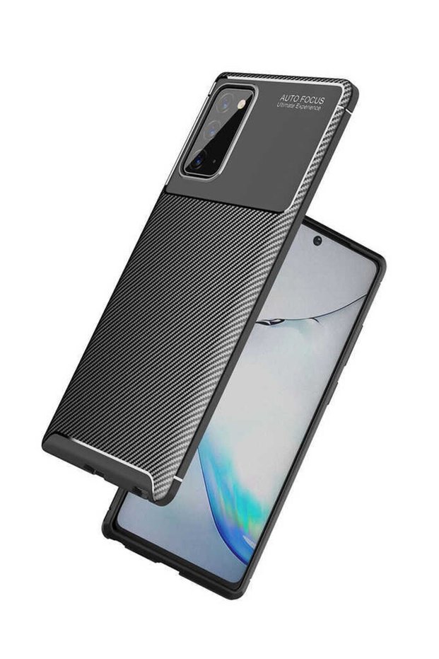 Case Compatible for Samsung Galaxy Note 20 Carbon Designed Slim Camera Lens Protected Cover
