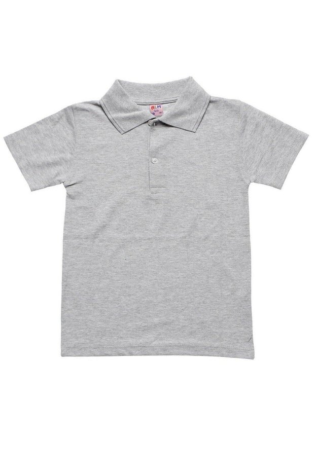 Unisex Kids Polo Neck Short Sleeve School T-shirt