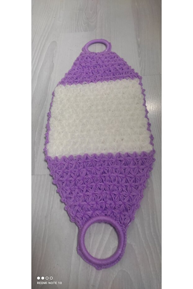 Lilac White Two-Color Bath Towel