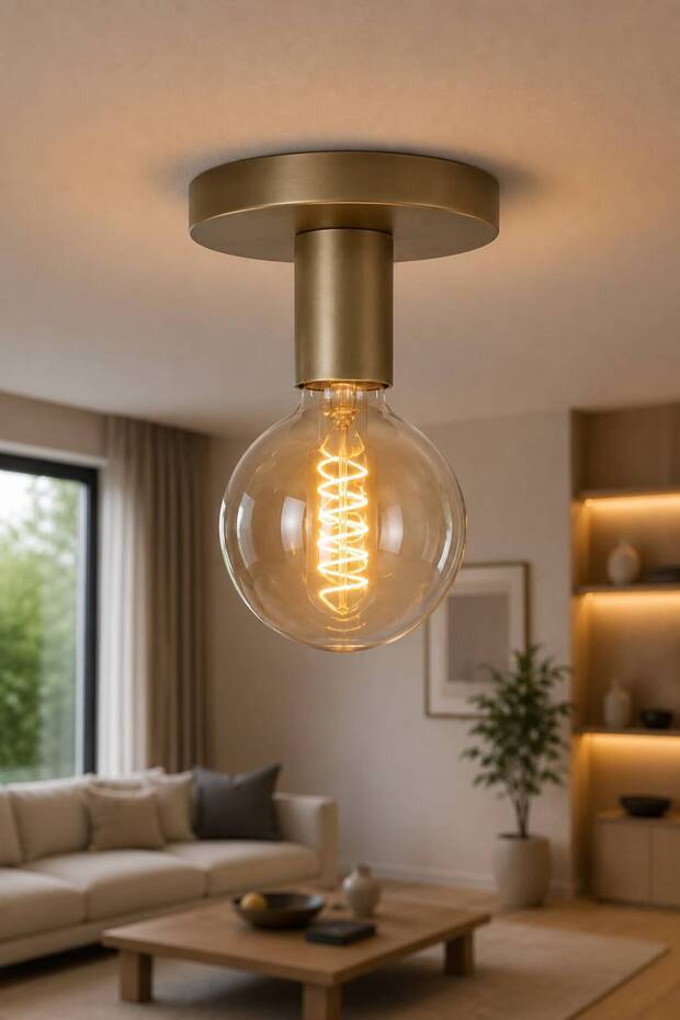 Ri̇cardo Plafonyer Single Piece Antique Style | | 12 cm | | Room Hallway Corridor Living Room Sconce Bathroom Hotel Lighting Bedroom | | Ceiling Mounted Bathroom Lighting | | Appliques and Chandelier Dual Use | | Ampul Is Excluded