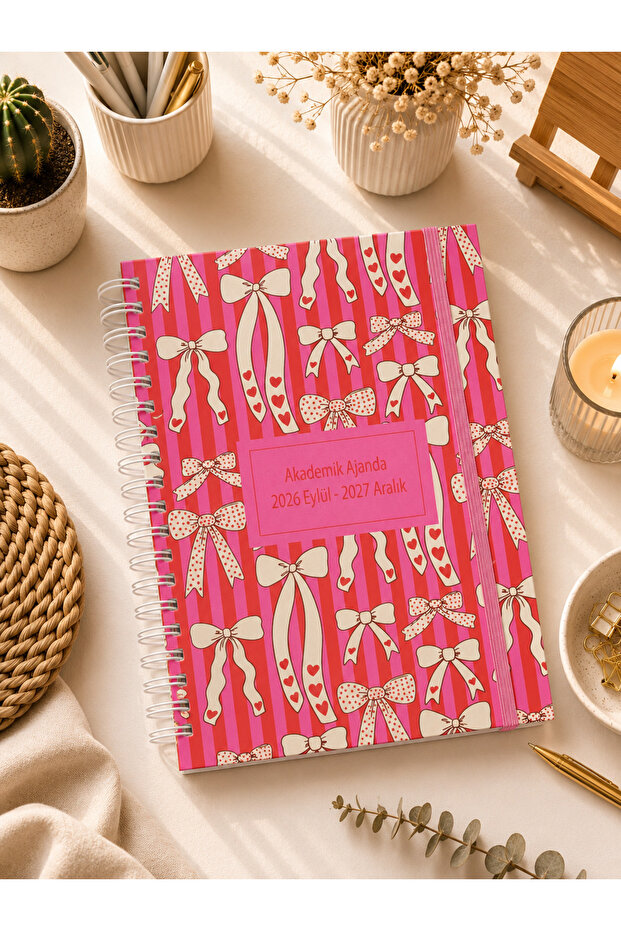 2026-2027 Academic Agenda - 17X24Cm Spiral Planner School Notebook